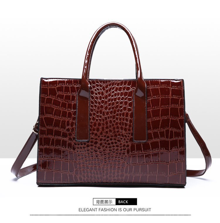 New Foreign Trade Women's Bag Trendy Crocodile Pattern Portable European and American Shoulder Crossbody Tote Bag Cross-Border Dropshipping Global - F.MarketbrownF.MarketNew Foreign Trade Women's Bag Trendy Crocodile Pattern Portable European and American Shoulder Crossbody Tote Bag Cross-Border Dropshipping GlobalNew Foreign Trade Women's Bag Trendy Crocodile Pattern Portable European and American Shoulder Crossbody Tote Bag Cross-Border Dropshipping Global