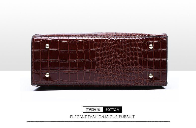 New Foreign Trade Women's Bag Trendy Crocodile Pattern Portable European and American Shoulder Crossbody Tote Bag Cross-Border Dropshipping Global - F.MarketbrownF.MarketNew Foreign Trade Women's Bag Trendy Crocodile Pattern Portable European and American Shoulder Crossbody Tote Bag Cross-Border Dropshipping GlobalNew Foreign Trade Women's Bag Trendy Crocodile Pattern Portable European and American Shoulder Crossbody Tote Bag Cross-Border Dropshipping Global