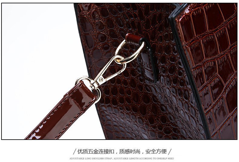 New Foreign Trade Women's Bag Trendy Crocodile Pattern Portable European and American Shoulder Crossbody Tote Bag Cross-Border Dropshipping Global - F.MarketbrownF.MarketNew Foreign Trade Women's Bag Trendy Crocodile Pattern Portable European and American Shoulder Crossbody Tote Bag Cross-Border Dropshipping GlobalNew Foreign Trade Women's Bag Trendy Crocodile Pattern Portable European and American Shoulder Crossbody Tote Bag Cross-Border Dropshipping Global
