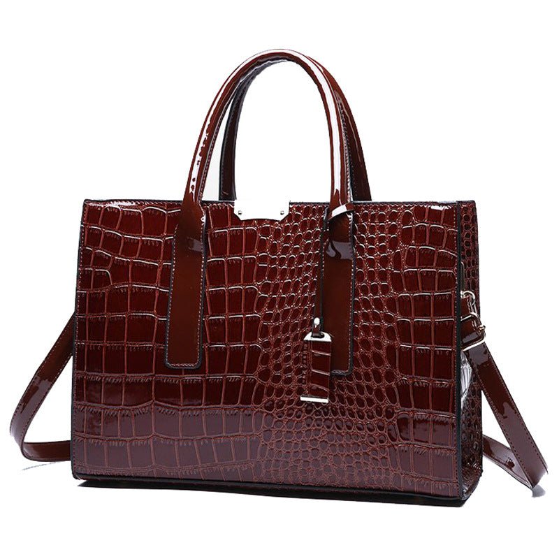 New Foreign Trade Women's Bag Trendy Crocodile Pattern Portable European and American Shoulder Crossbody Tote Bag Cross-Border Dropshipping Global - F.MarketbrownF.MarketNew Foreign Trade Women's Bag Trendy Crocodile Pattern Portable European and American Shoulder Crossbody Tote Bag Cross-Border Dropshipping GlobalNew Foreign Trade Women's Bag Trendy Crocodile Pattern Portable European and American Shoulder Crossbody Tote Bag Cross-Border Dropshipping Global