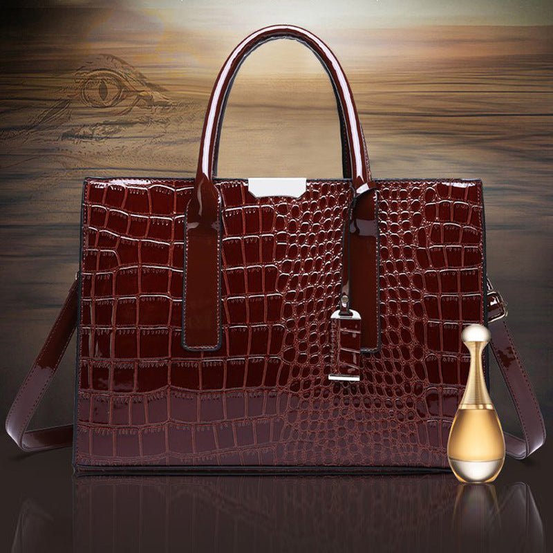 New Foreign Trade Women's Bag Trendy Crocodile Pattern Portable European and American Shoulder Crossbody Tote Bag Cross-Border Dropshipping Global - F.MarketbrownF.MarketNew Foreign Trade Women's Bag Trendy Crocodile Pattern Portable European and American Shoulder Crossbody Tote Bag Cross-Border Dropshipping GlobalNew Foreign Trade Women's Bag Trendy Crocodile Pattern Portable European and American Shoulder Crossbody Tote Bag Cross-Border Dropshipping Global