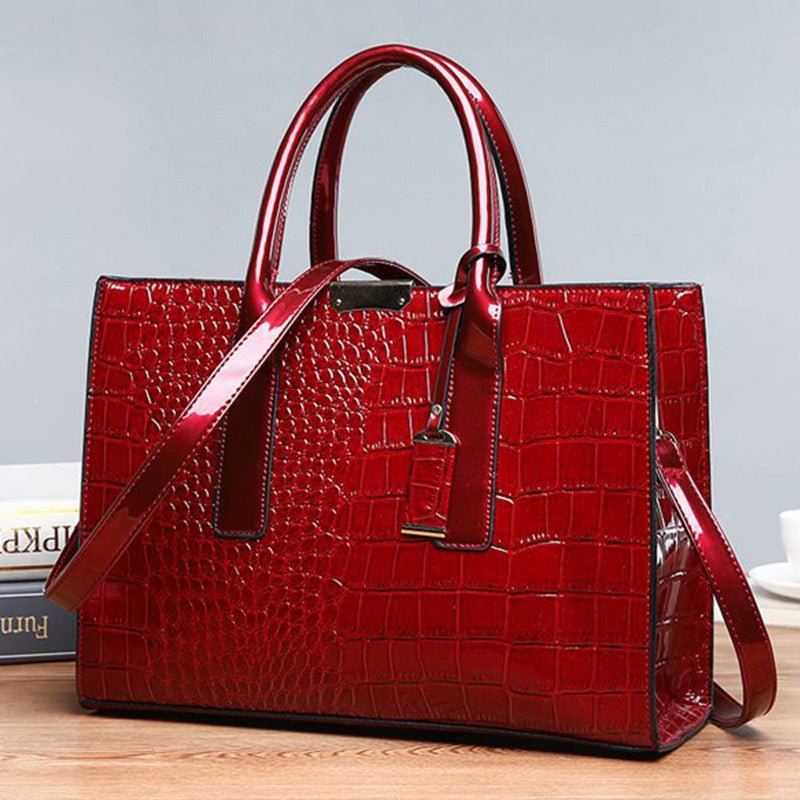 New Foreign Trade Women's Bag Trendy Crocodile Pattern Portable European and American Shoulder Crossbody Tote Bag Cross-Border Dropshipping Global - F.MarketredF.MarketNew Foreign Trade Women's Bag Trendy Crocodile Pattern Portable European and American Shoulder Crossbody Tote Bag Cross-Border Dropshipping GlobalNew Foreign Trade Women's Bag Trendy Crocodile Pattern Portable European and American Shoulder Crossbody Tote Bag Cross-Border Dropshipping Global