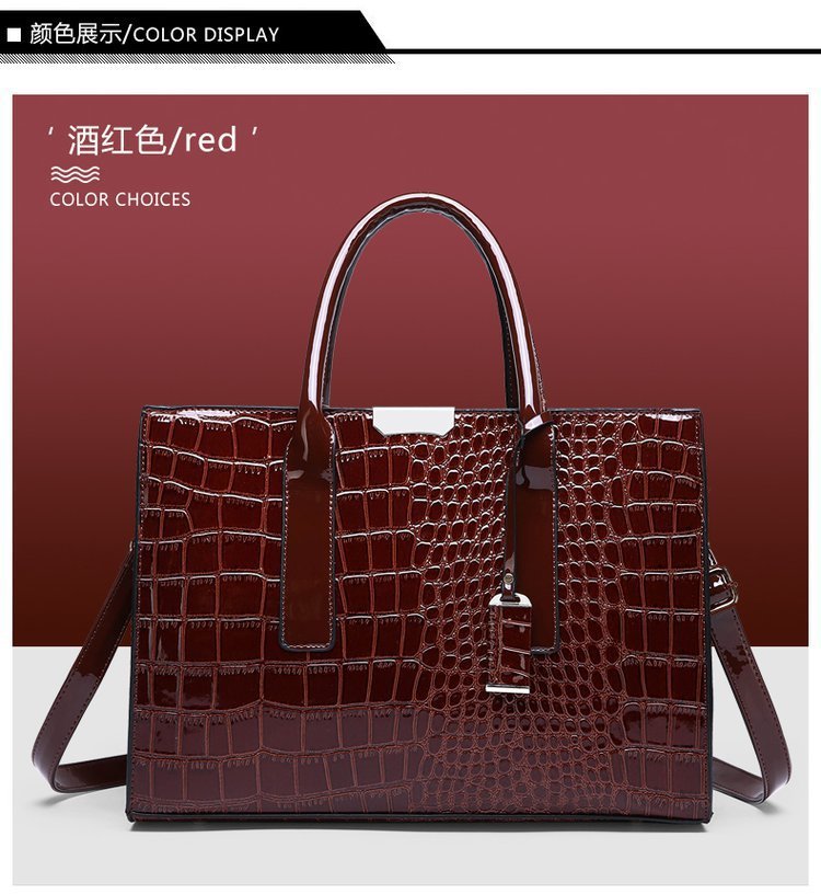 New Foreign Trade Women's Bag Trendy Crocodile Pattern Portable European and American Shoulder Crossbody Tote Bag Cross-Border Dropshipping Global - F.MarketbrownF.MarketNew Foreign Trade Women's Bag Trendy Crocodile Pattern Portable European and American Shoulder Crossbody Tote Bag Cross-Border Dropshipping GlobalNew Foreign Trade Women's Bag Trendy Crocodile Pattern Portable European and American Shoulder Crossbody Tote Bag Cross-Border Dropshipping Global
