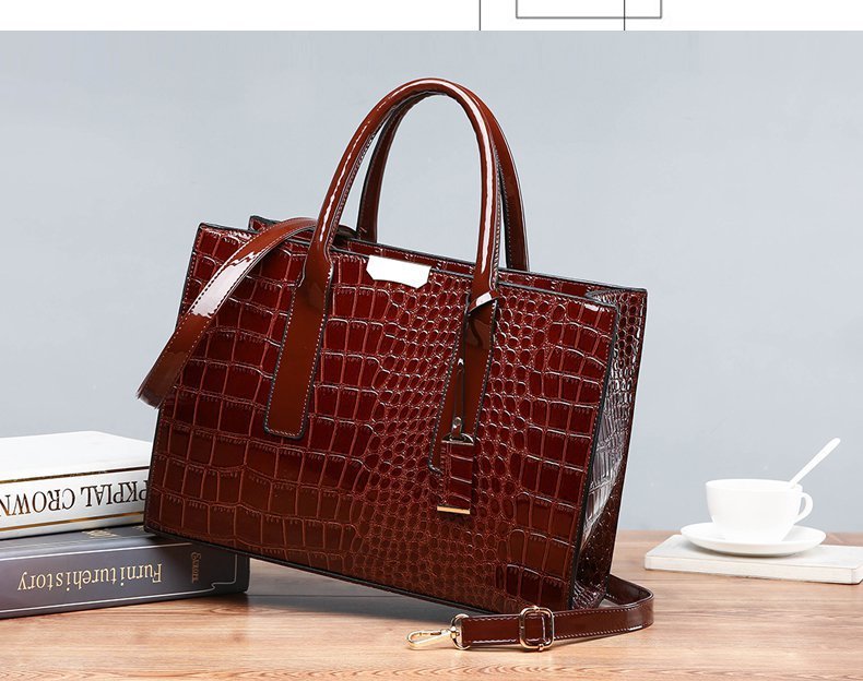New Foreign Trade Women's Bag Trendy Crocodile Pattern Portable European and American Shoulder Crossbody Tote Bag Cross-Border Dropshipping Global - F.MarketbrownF.MarketNew Foreign Trade Women's Bag Trendy Crocodile Pattern Portable European and American Shoulder Crossbody Tote Bag Cross-Border Dropshipping GlobalNew Foreign Trade Women's Bag Trendy Crocodile Pattern Portable European and American Shoulder Crossbody Tote Bag Cross-Border Dropshipping Global