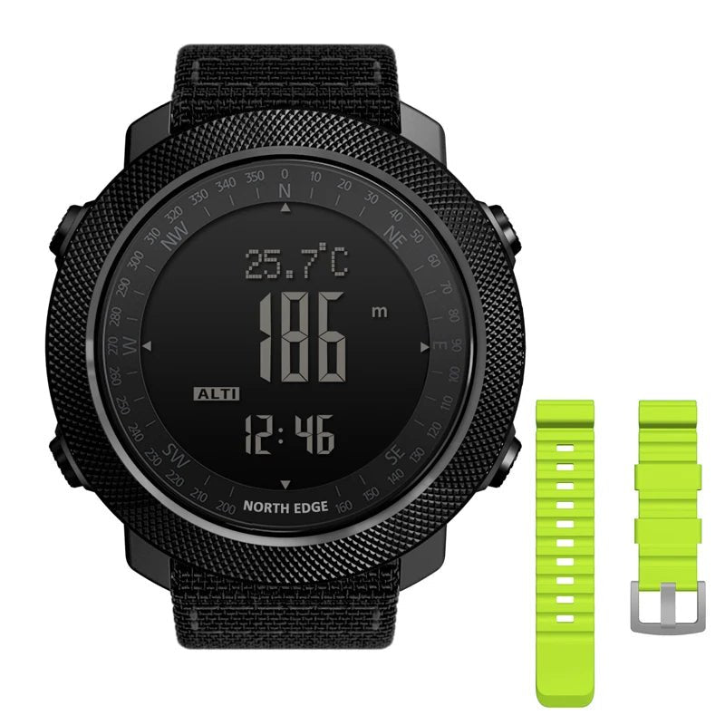 NORTH EDGE Men's Sport Digital Watch Hours Running Swimming Military Army Watches Altimeter Barometer Compass Waterproof 50m - F.Market14:193Black -Green;200007763:201336100F.MarketChina MainlandNORTH EDGE Men's Sport Digital Watch Hours Running Swimming Military Army Watches Altimeter Barometer Compass Waterproof 50mNORTH EDGE Men's Sport Digital Watch Hours Running Swimming Military Army Watches Altimeter Barometer Compass Waterproof 50m