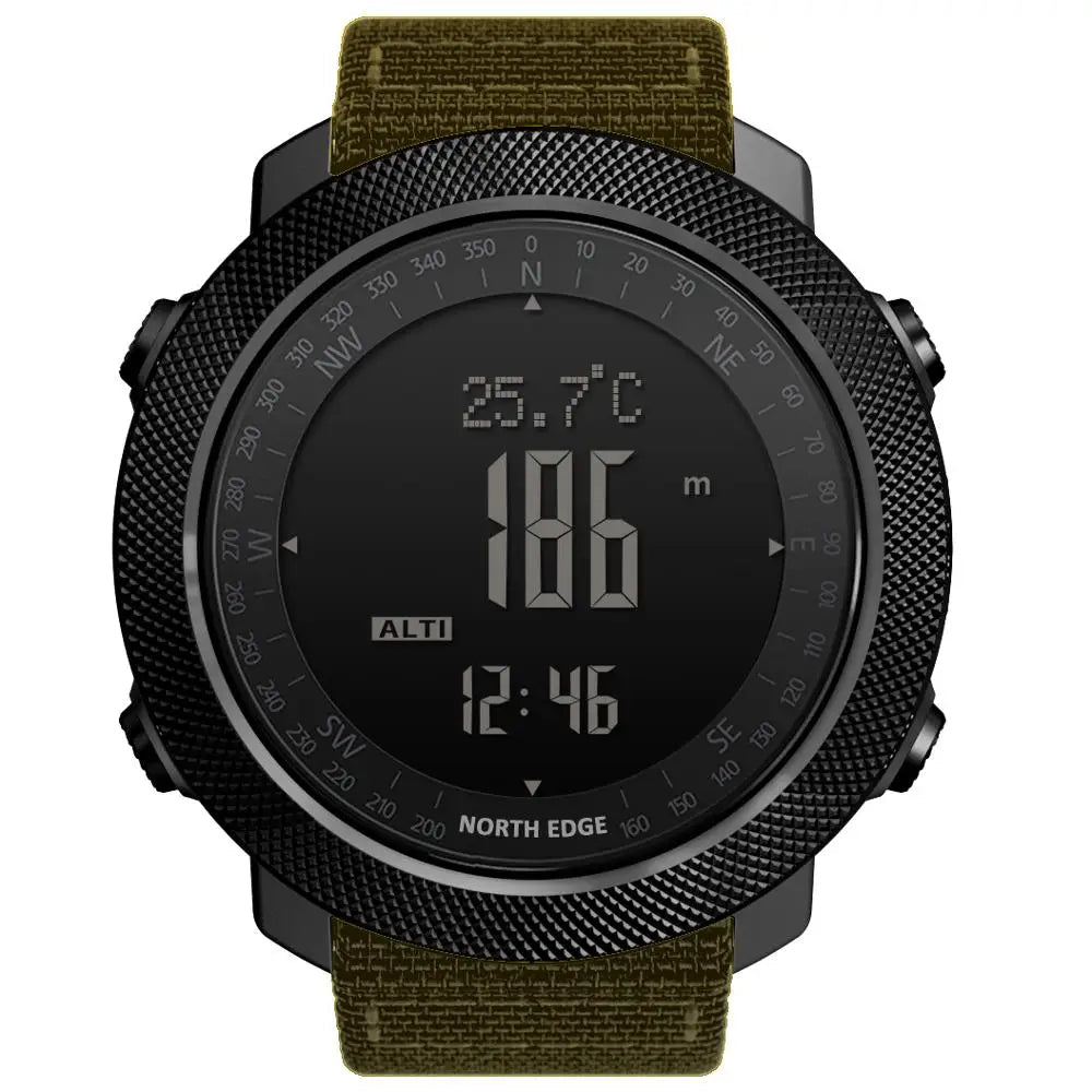 NORTH EDGE Men's Sport Digital Watch Hours Running Swimming Military Army Watches Altimeter Barometer Compass Waterproof 50m - F.Market14:200000080Khaki nylon strap;200007763:201336100F.MarketChina MainlandNORTH EDGE Men's Sport Digital Watch Hours Running Swimming Military Army Watches Altimeter Barometer Compass Waterproof 50mNORTH EDGE Men's Sport Digital Watch Hours Running Swimming Military Army Watches Altimeter Barometer Compass Waterproof 50m