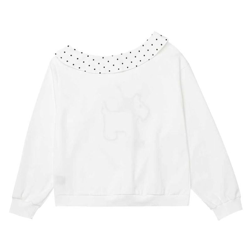 Polka dot doll collar dog embroidered long sleeved sweatshirt - F.Market3B0B945BCA3F48C095869076B57A87E1eproloSPolka dot doll collar dog embroidered long sleeved sweatshirtPolka dot doll collar dog embroidered long sleeved sweatshirt