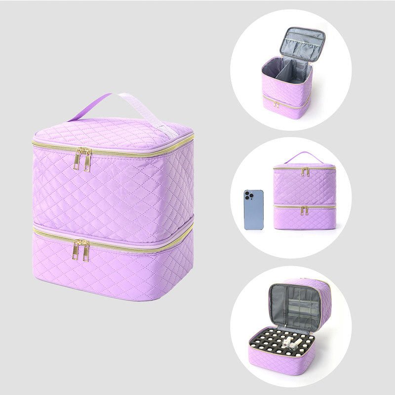 Portable 30-Compartment Nail Organizer Case with Polish & Oil Bags, All-in-One Manicure Tools & Cosmetic Storage Kit - F.Market77E229E66B2B46F69E5B93464569723AeproloPortable 30-Compartment Nail Organizer Case with Polish & Oil Bags, All-in-One Manicure Tools & Cosmetic Storage KitPortable 30-Compartment Nail Organizer Case with Polish & Oil Bags, All-in-One Manicure Tools & Cosmetic Storage Kit