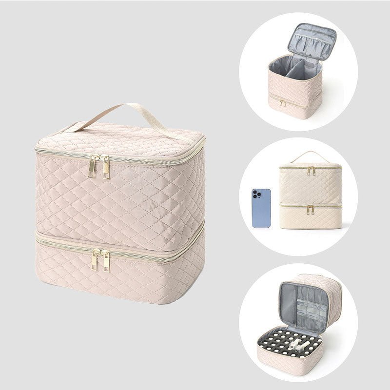 Portable 30-Compartment Nail Organizer Case with Polish & Oil Bags, All-in-One Manicure Tools & Cosmetic Storage Kit - F.Market5210A034BBA145A39E77264E0AB32F09eproloPortable 30-Compartment Nail Organizer Case with Polish & Oil Bags, All-in-One Manicure Tools & Cosmetic Storage KitPortable 30-Compartment Nail Organizer Case with Polish & Oil Bags, All-in-One Manicure Tools & Cosmetic Storage Kit