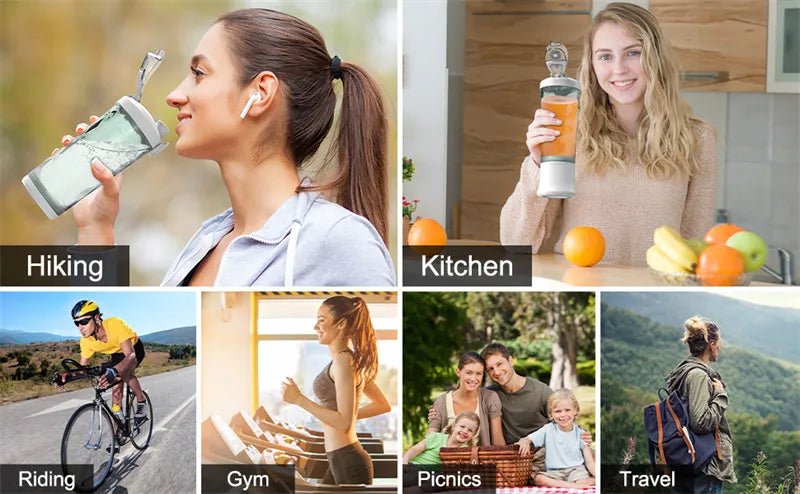 Portable Blender Juicer – Personal-Size Blender for Shakes and Smoothies with 6 Blades - F.MarketFWJMVTY98F.MarketUSBPortable Blender Juicer – Personal-Size Blender for Shakes and Smoothies with 6 BladesPortable Blender Juicer – Personal-Size Blender for Shakes and Smoothies with 6 Blades