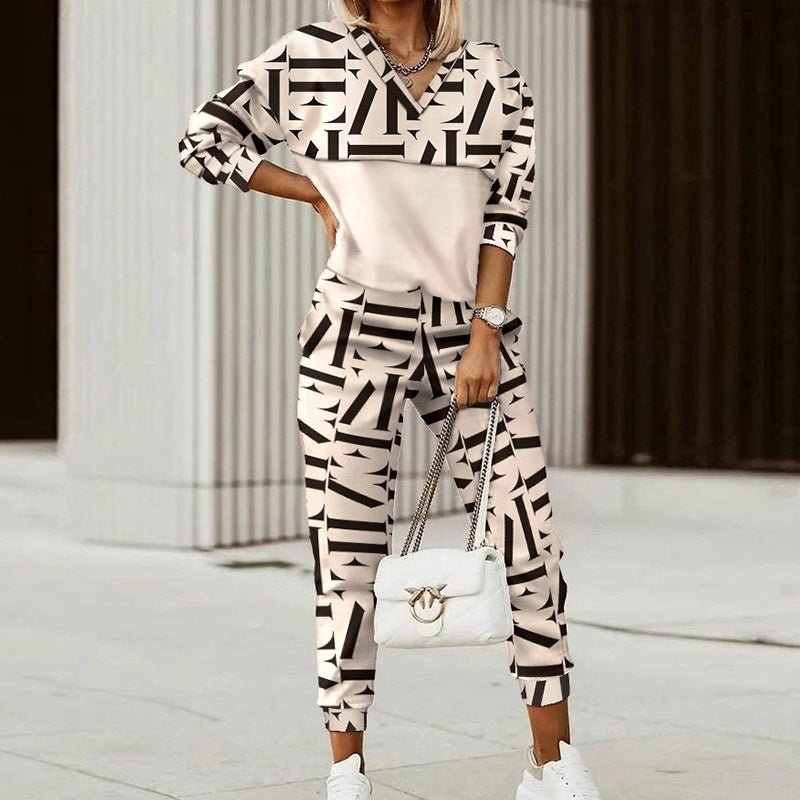 Printed Long Sleeve Fitted Hoodie and Pants Set for Women - F.Market1213C73B1C1841A6A4383081606DF328eproloSPrinted Long Sleeve Fitted Hoodie and Pants Set for WomenPrinted Long Sleeve Fitted Hoodie and Pants Set for Women
