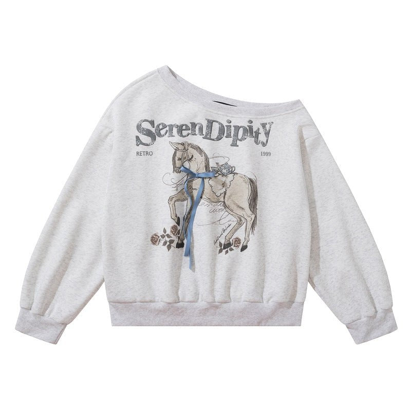 Printed loose sloping off shoulder pullover retro hoodie - F.Market0455E6CB24914ECA8E7E8E2CA02AD434eproloSPrinted loose sloping off shoulder pullover retro hoodiePrinted loose sloping off shoulder pullover retro hoodie