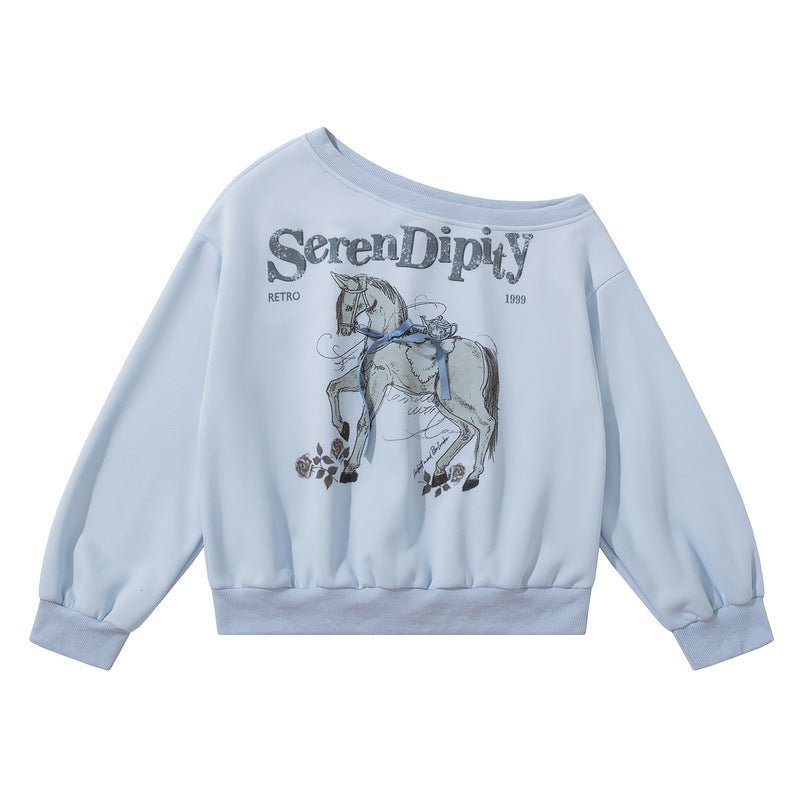 Printed loose sloping off shoulder pullover retro hoodie - F.Market0455E6CB24914ECA8E7E8E2CA02AD434eproloSPrinted loose sloping off shoulder pullover retro hoodiePrinted loose sloping off shoulder pullover retro hoodie