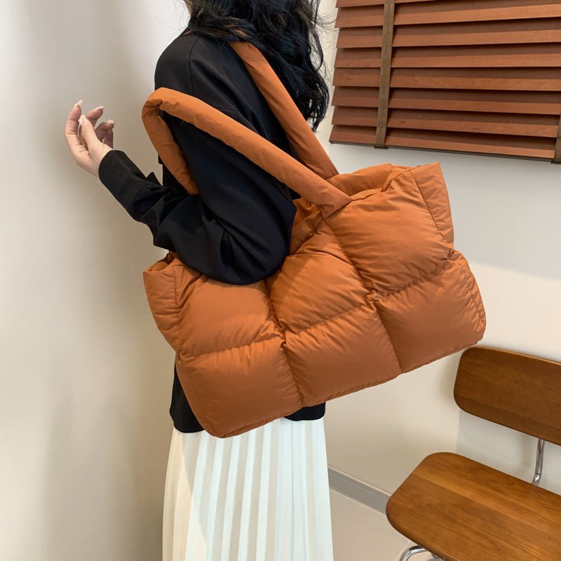 Quilted Single-Shoulder Bag Down Jacket Bag Large Capacity - F.MarketE40998B356D44A4C9669AB6518A4856EeproloQuilted Single-Shoulder Bag Down Jacket Bag Large CapacityQuilted Single-Shoulder Bag Down Jacket Bag Large Capacity