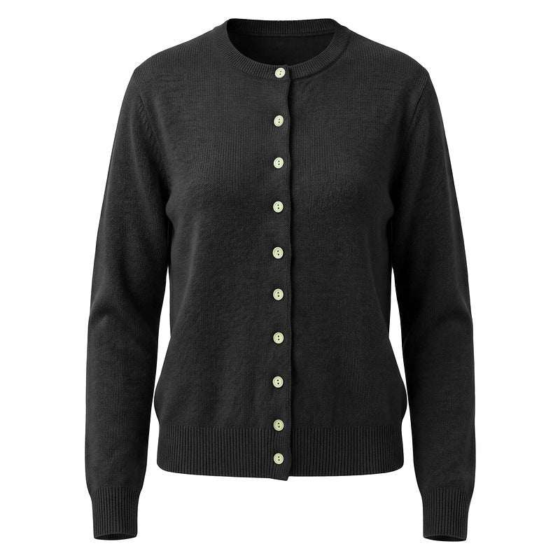 Round neck knitted cardigan light wood color single breasted long sleeved sweater - F.MarketE9247A14237746CEA472DF3A1D069CBDeproloSRound neck knitted cardigan light wood color single breasted long sleeved sweaterRound neck knitted cardigan light wood color single breasted long sleeved sweater