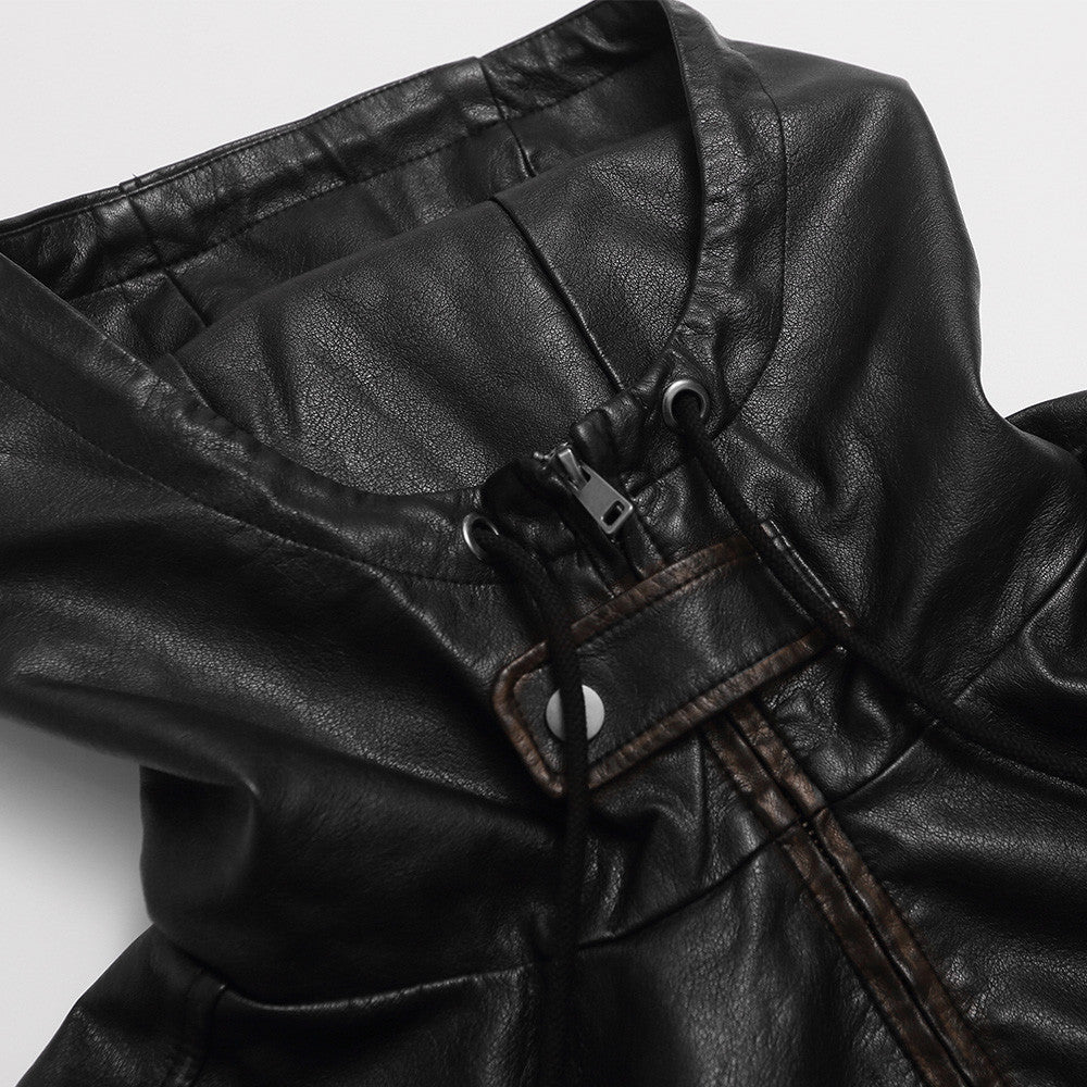 Rubbing edges to make old solid color PU leather jacket jacket - F.Market5591E162EABB4C2F88D36399DA288DF4eproloSRubbing edges to make old solid color PU leather jacket jacketRubbing edges to make old solid color PU leather jacket jacket