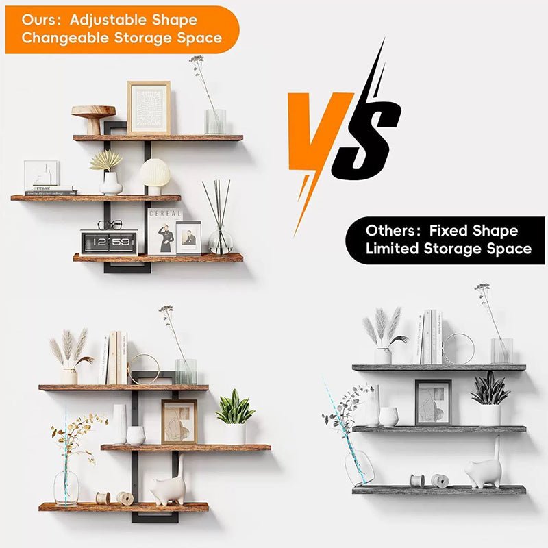 Rustic Wood & Metal Floating Shelves - Wall Mounted Storage for Kitchen/Bathroom - F.Market2B890DE890DC421A9D2B3F3191C04637eproloRustic Wood & Metal Floating Shelves - Wall Mounted Storage for Kitchen/BathroomRustic Wood & Metal Floating Shelves - Wall Mounted Storage for Kitchen/Bathroom
