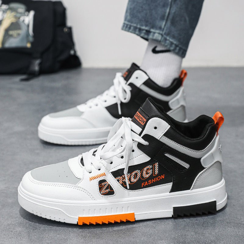 Shoes for men, trendy shoes for high school students, casual board shoes for men, versatile shoes for men, mid top sports, white shoes - F.MarketeproloShoes for men, trendy shoes for high school students, casual board shoes for men, versatile shoes for men, mid top sports, white shoesShoes for men, trendy shoes for high school students, casual board shoes for men, versatile shoes for men, mid top sports, white shoes