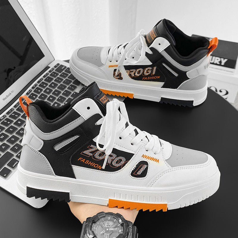 Shoes for men, trendy shoes for high school students, casual board shoes for men, versatile shoes for men, mid top sports, white shoes - F.MarketeproloShoes for men, trendy shoes for high school students, casual board shoes for men, versatile shoes for men, mid top sports, white shoesShoes for men, trendy shoes for high school students, casual board shoes for men, versatile shoes for men, mid top sports, white shoes