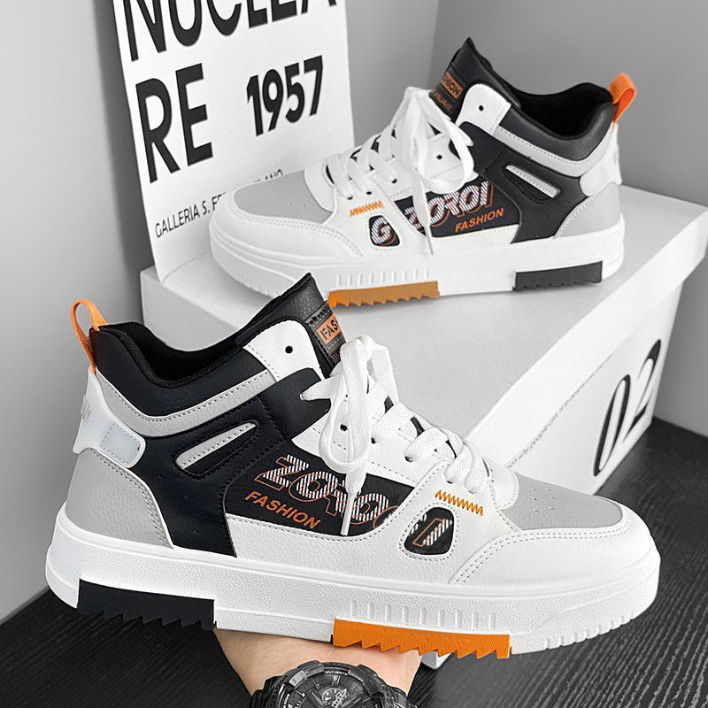 Shoes for men, trendy shoes for high school students, casual board shoes for men, versatile shoes for men, mid top sports, white shoes - F.MarketeproloShoes for men, trendy shoes for high school students, casual board shoes for men, versatile shoes for men, mid top sports, white shoesShoes for men, trendy shoes for high school students, casual board shoes for men, versatile shoes for men, mid top sports, white shoes