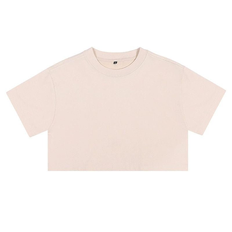Short crop loose top women's short sleeved T-shirt with exposed navel - F.MarketFB1F6A59D521430DA072B42D32121019eproloMShort crop loose top women's short sleeved T-shirt with exposed navelShort crop loose top women's short sleeved T-shirt with exposed navel