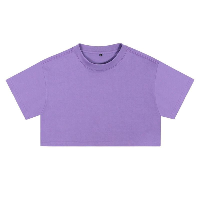 Short crop loose top women's short sleeved T-shirt with exposed navel - F.Market1E16BD419CB4473B97F8B768CE61BEE7eproloLShort crop loose top women's short sleeved T-shirt with exposed navelShort crop loose top women's short sleeved T-shirt with exposed navel