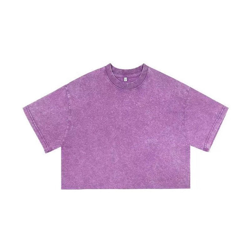 Short women's vintage washed snowflake pure cotton short-sleeve T-shirt - F.Market235F1522D060421B9B76DF5C3C697CE4eproloMShort women's vintage washed snowflake pure cotton short-sleeve T-shirtShort women's vintage washed snowflake pure cotton short-sleeve T-shirt