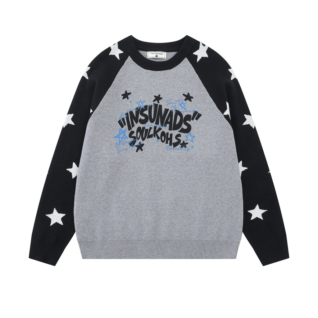 Shoulder inserted star jacquard sweater - F.MarketE3AC379EC8C94B979FD018BDCE075F0FeproloSShoulder inserted star jacquard sweaterShoulder inserted star jacquard sweater