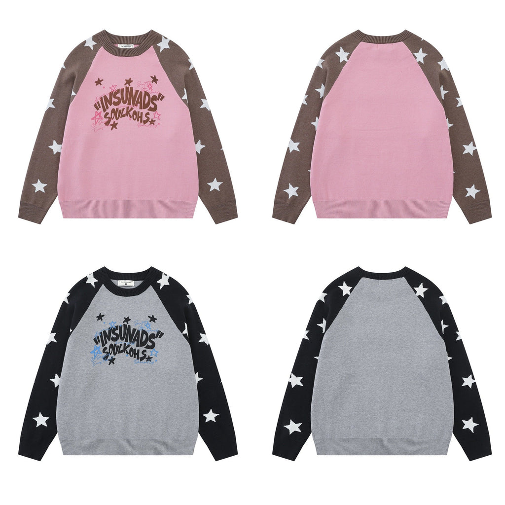 Shoulder inserted star jacquard sweater - F.MarketE3AC379EC8C94B979FD018BDCE075F0FeproloSShoulder inserted star jacquard sweaterShoulder inserted star jacquard sweater