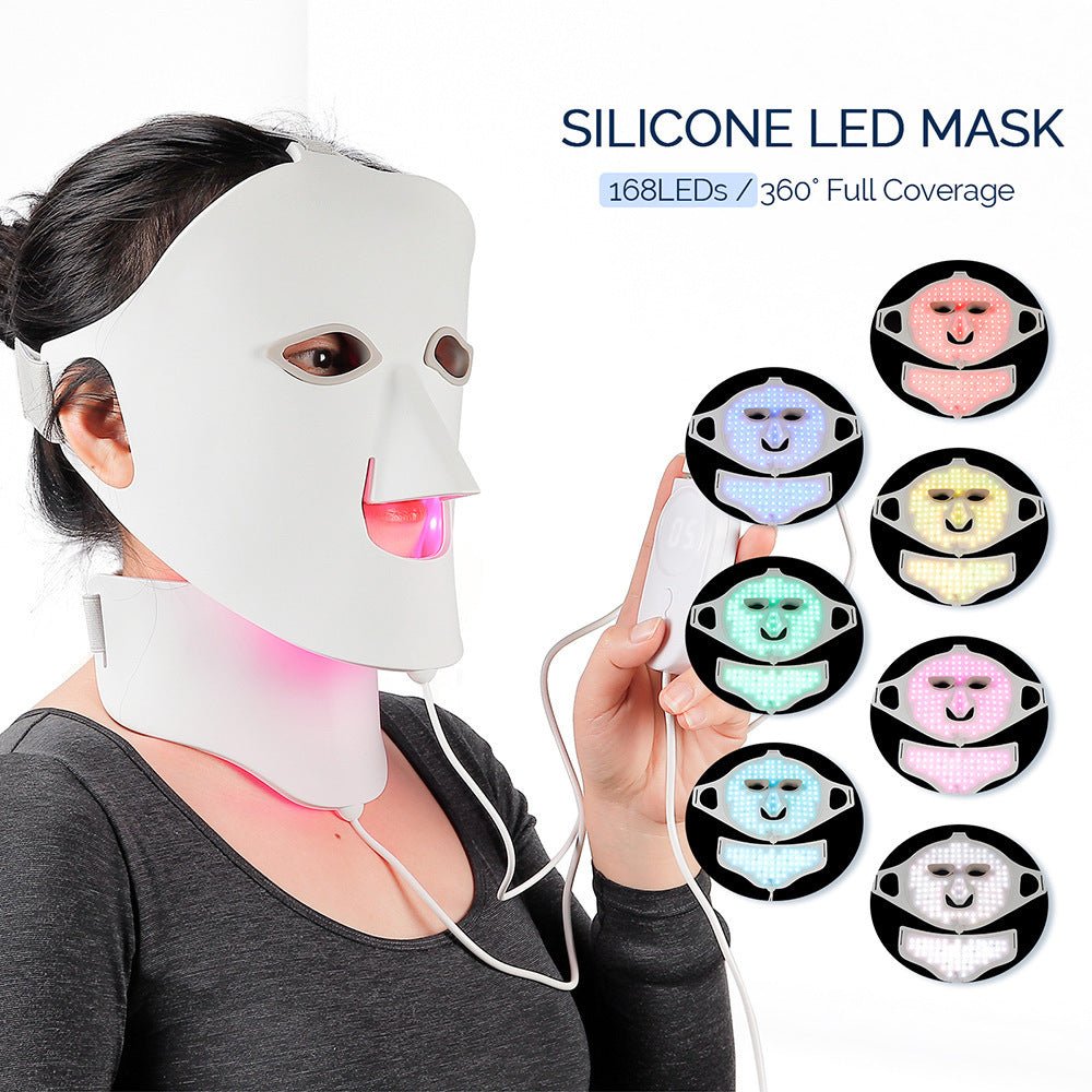 Silicone beauty mask LED photon rejuvenation facial mask instrument red and blue light large row light spectrometer - F.MarketFC892C574DCC4AD19A485558A35AFC29eproloSilicone beauty mask LED photon rejuvenation facial mask instrument red and blue light large row light spectrometerSilicone beauty mask LED photon rejuvenation facial mask instrument red and blue light large row light spectrometer