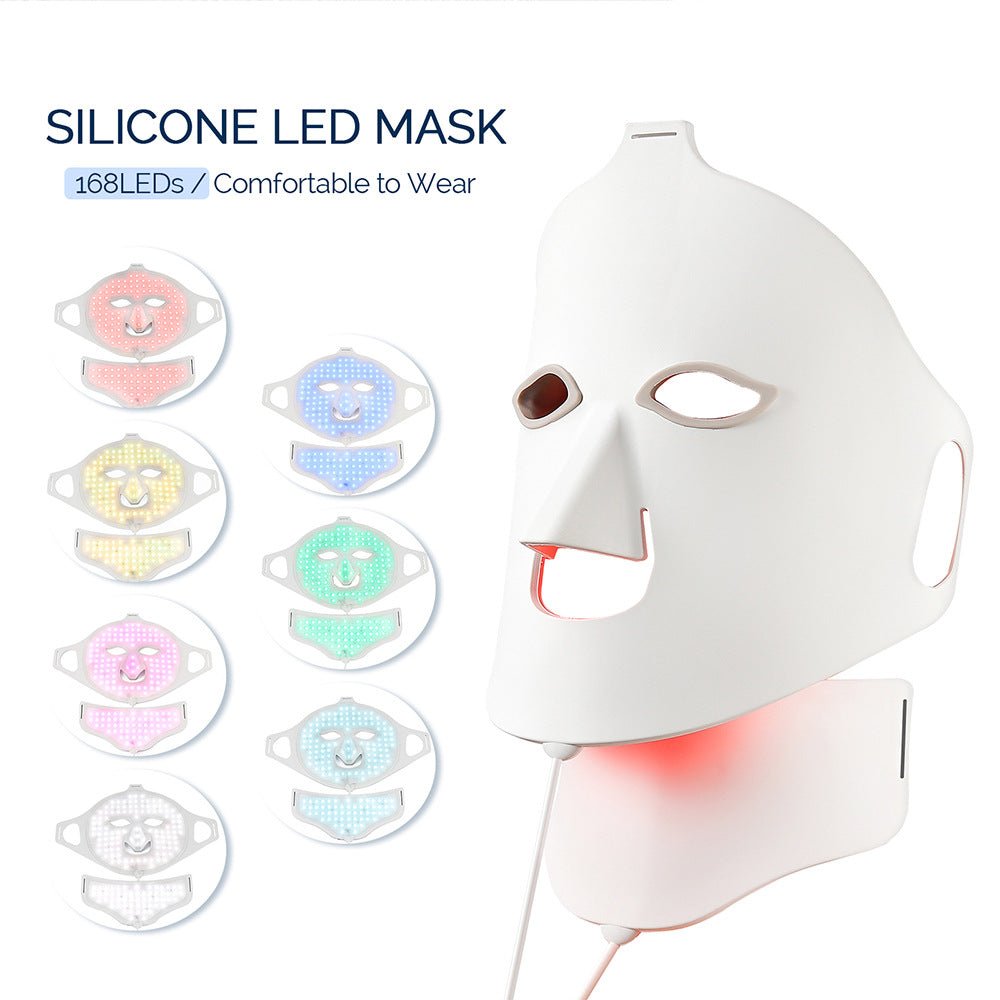Silicone beauty mask LED photon rejuvenation facial mask instrument red and blue light large row light spectrometer - F.MarketFC892C574DCC4AD19A485558A35AFC29eproloSilicone beauty mask LED photon rejuvenation facial mask instrument red and blue light large row light spectrometerSilicone beauty mask LED photon rejuvenation facial mask instrument red and blue light large row light spectrometer