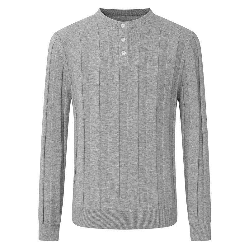 Simple Henley collar vertical pit stripe oat knit sweater - F.MarketB2ADB9AFCA7B4A0790F9325CE15D68B4eproloSSimple Henley collar vertical pit stripe oat knit sweaterSimple Henley collar vertical pit stripe oat knit sweater