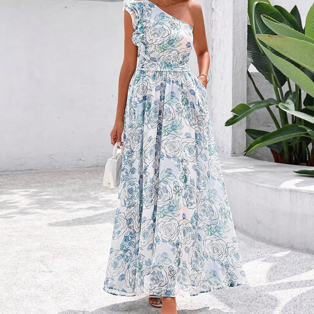 Single Shoulder High Waist Dress for Women - F.MarketA2FE456A90A045C1AE2DE13C917A496AeproloSSingle Shoulder High Waist Dress for WomenSingle Shoulder High Waist Dress for Women