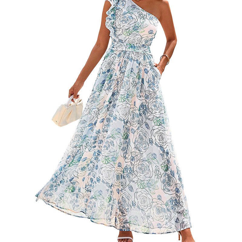 Single Shoulder High Waist Dress for Women - F.MarketA2FE456A90A045C1AE2DE13C917A496AeproloSSingle Shoulder High Waist Dress for WomenSingle Shoulder High Waist Dress for Women