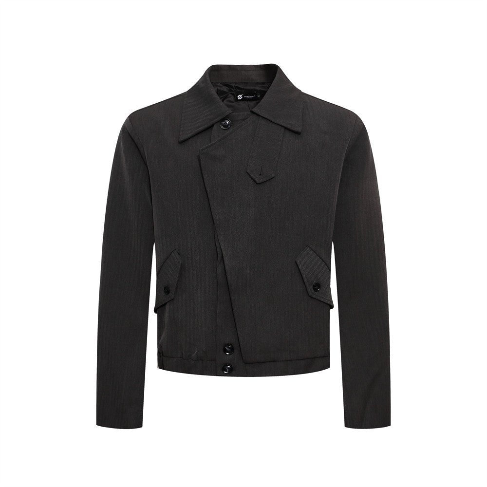 Slanted placket lapel jacket - F.Market4A58FFBAD6C345BAAF0747D1693E9F3FeproloSSlanted placket lapel jacketSlanted placket lapel jacket