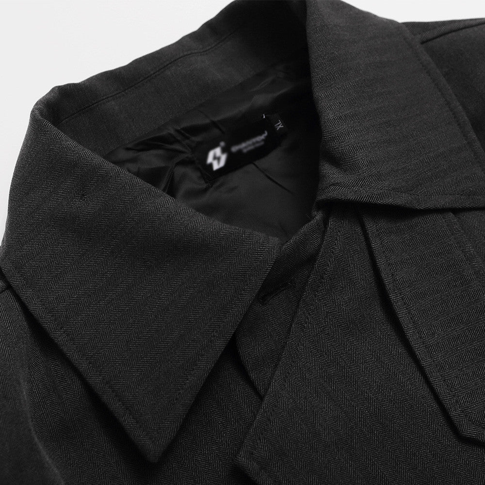 Slanted placket lapel jacket - F.Market4A58FFBAD6C345BAAF0747D1693E9F3FeproloSSlanted placket lapel jacketSlanted placket lapel jacket