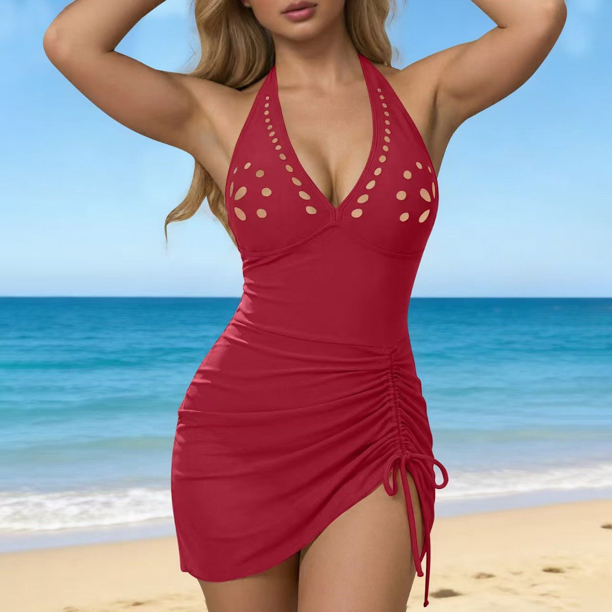 Sleeveless deep V-neck swimsuit - F.MarketC9FE784D659F43AC87691EE494F9A864eproloSSleeveless deep V-neck swimsuitSleeveless deep V-neck swimsuit