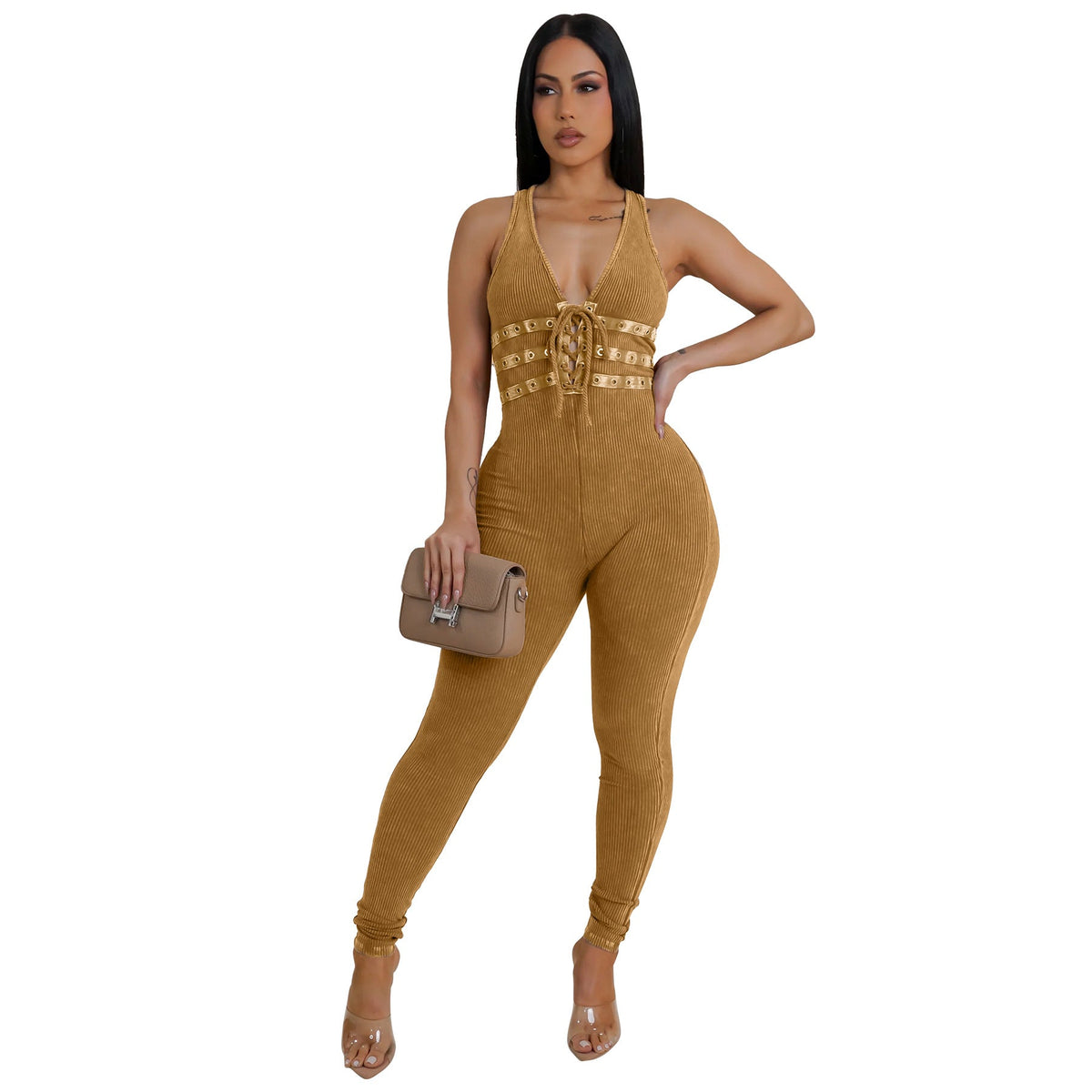 Sleeveless V-neck jumpsuit - F.MarketD66062E6FA804685A763ACE5508DE27DeproloSSleeveless V-neck jumpsuitSleeveless V-neck jumpsuit