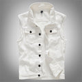 Slim Fit Trendy Men's White Denim Vest Denim Waistcoat Denim Sleeveless Top - F.Market9DBE8147CCD5409B9C6F01DEEA3B5D49eproloMSlim Fit Trendy Men's White Denim Vest Denim Waistcoat Denim Sleeveless TopSlim Fit Trendy Men's White Denim Vest Denim Waistcoat Denim Sleeveless Top