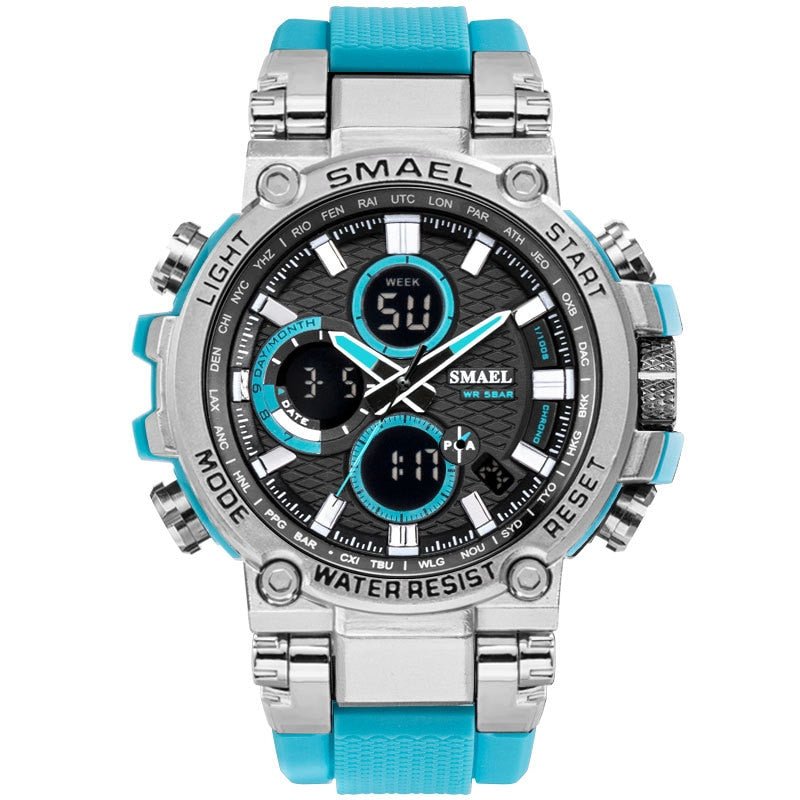 SMEAL 1803 Men Sport Watches Digital Double Time Chronograph Watch Mens LED Chronometre Week Display Wristwatches montre homme Hour - F.MarketDA925B93D26C41189E9ABE9D6DBB0F84eproloSMEAL 1803 Men Sport Watches Digital Double Time Chronograph Watch Mens LED Chronometre Week Display Wristwatches montre homme HourSMEAL 1803 Men Sport Watches Digital Double Time Chronograph Watch Mens LED Chronometre Week Display Wristwatches montre homme Hour