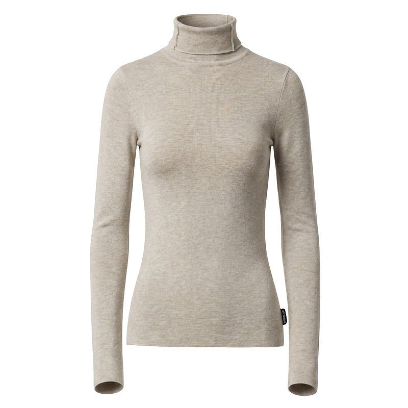 Solid color high neck long sleeved knitted sweater for women - F.MarketB2E5F3478B47420E902E7805AF2D54C7eproloSSolid color high neck long sleeved knitted sweater for womenSolid color high neck long sleeved knitted sweater for women