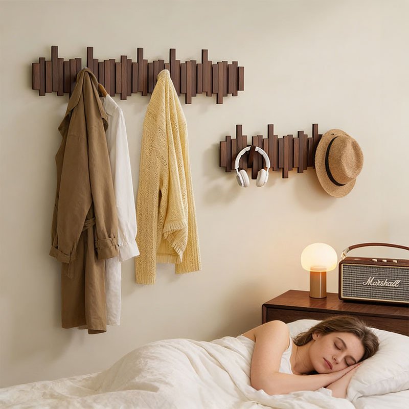 Solid Wood Hanger, Piano Key Wall Hook, Adhesive Back-of-Door Coat Hook, No Drill Entryway Organizer. - F.Market029B72DD94944862B9E3688140C0A2ADeprolo8Solid Wood Hanger, Piano Key Wall Hook, Adhesive Back-of-Door Coat Hook, No Drill Entryway Organizer.Solid Wood Hanger, Piano Key Wall Hook, Adhesive Back-of-Door Coat Hook, No Drill Entryway Organizer.