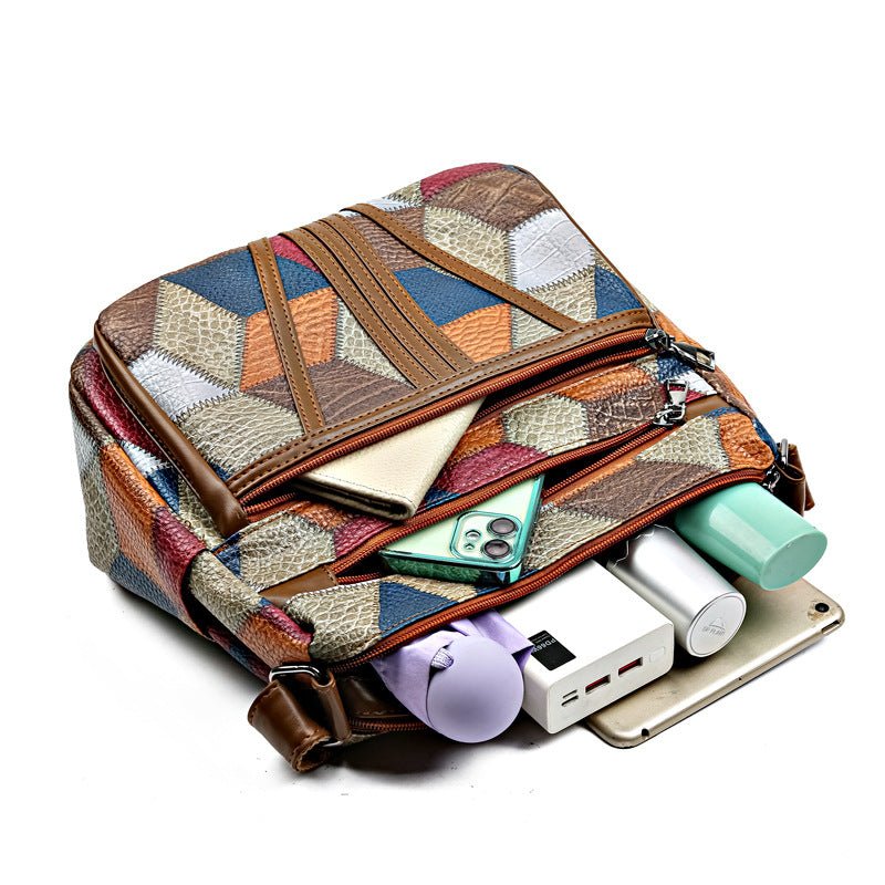 Splicing color blocking large capacity shoulder bag - F.Market1351FF7EF46B4A47A27839E4F5AB7A45eproloSplicing color blocking large capacity shoulder bagSplicing color blocking large capacity shoulder bag