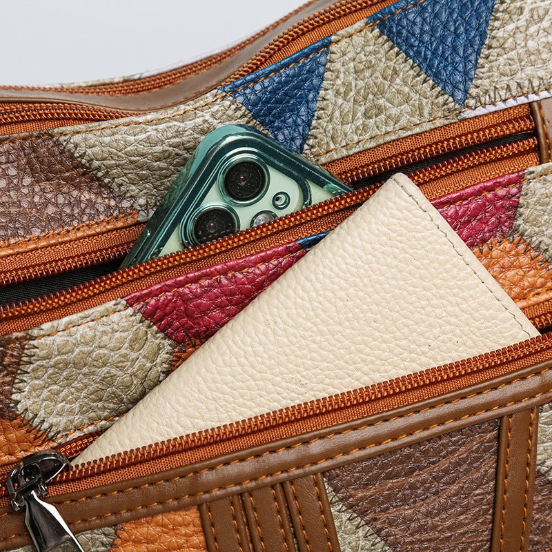 Splicing color blocking large capacity shoulder bag - F.Market1351FF7EF46B4A47A27839E4F5AB7A45eproloSplicing color blocking large capacity shoulder bagSplicing color blocking large capacity shoulder bag