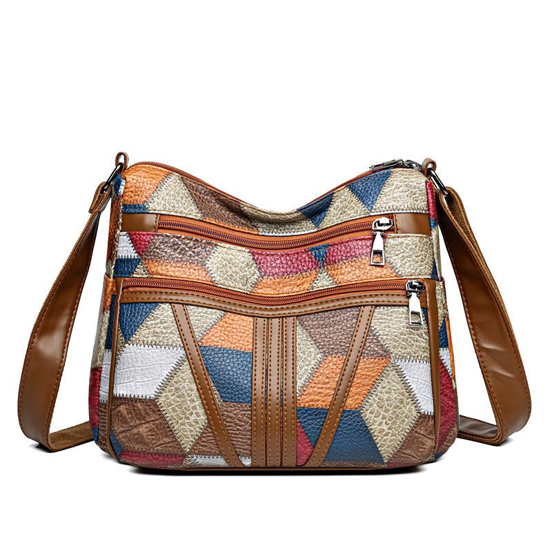 Splicing color blocking large capacity shoulder bag - F.Market1351FF7EF46B4A47A27839E4F5AB7A45eproloSplicing color blocking large capacity shoulder bagSplicing color blocking large capacity shoulder bag