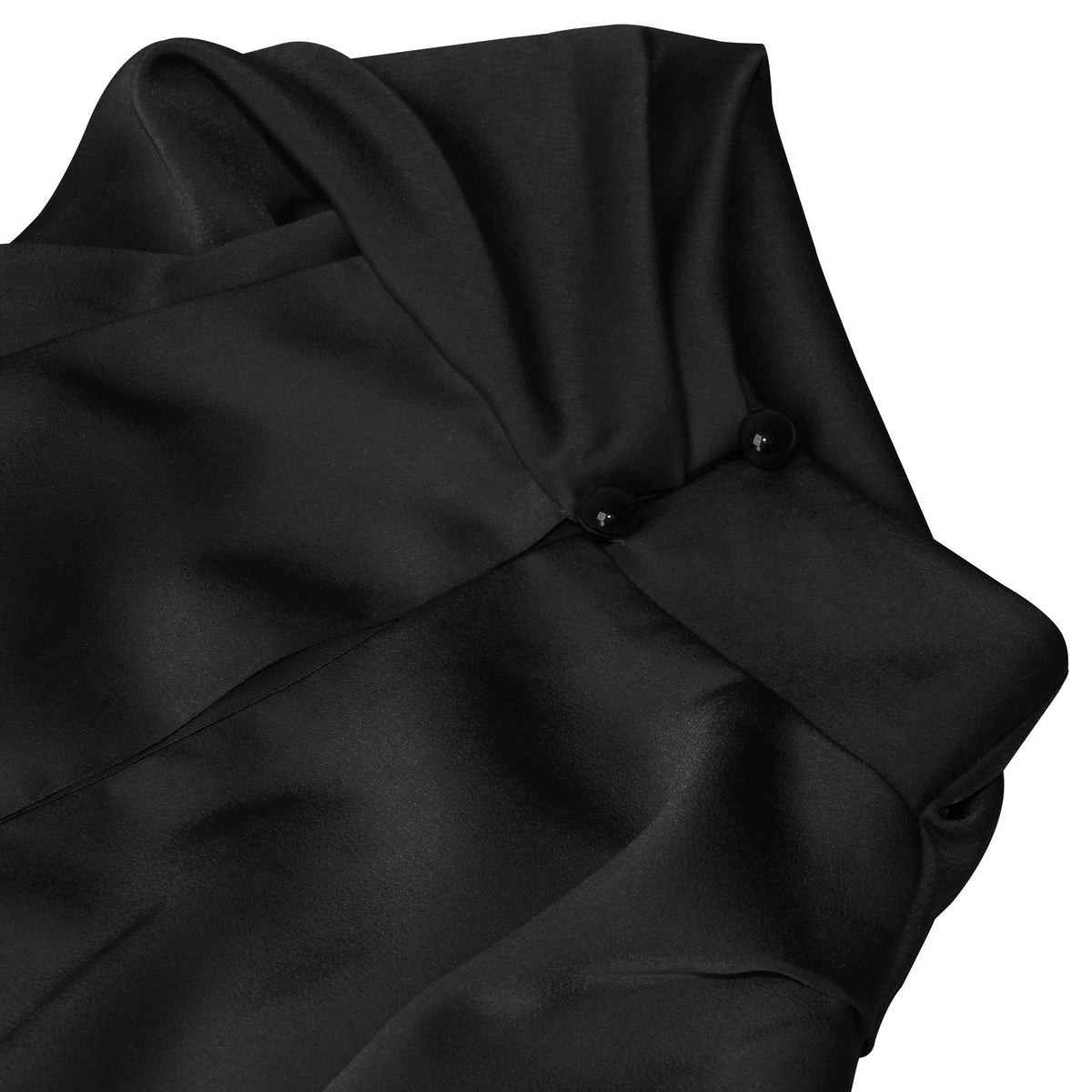 Spring 2024 Women's Short Formal Satin Dress Summer Sleeveless Collar Lace Up Waist Cocktail Party - F.MarketBlack / SF.MarketSSpring 2024 Women's Short Formal Satin Dress Summer Sleeveless Collar Lace Up Waist Cocktail PartySpring 2024 Women's Short Formal Satin Dress Summer Sleeveless Collar Lace Up Waist Cocktail Party