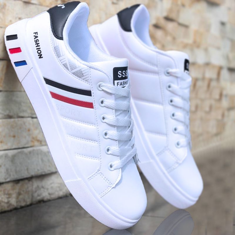 Spring New Shoes Men's Korean-style Fashionable White Shoes All-match Casual Sports Trendy Shoes Men's Sneakers for Students - F.MarketBlack / 39F.Market39Spring New Shoes Men's Korean-style Fashionable White Shoes All-match Casual Sports Trendy Shoes Men's Sneakers for StudentsSpring New Shoes Men's Korean-style Fashionable White Shoes All-match Casual Sports Trendy Shoes Men's Sneakers for Students