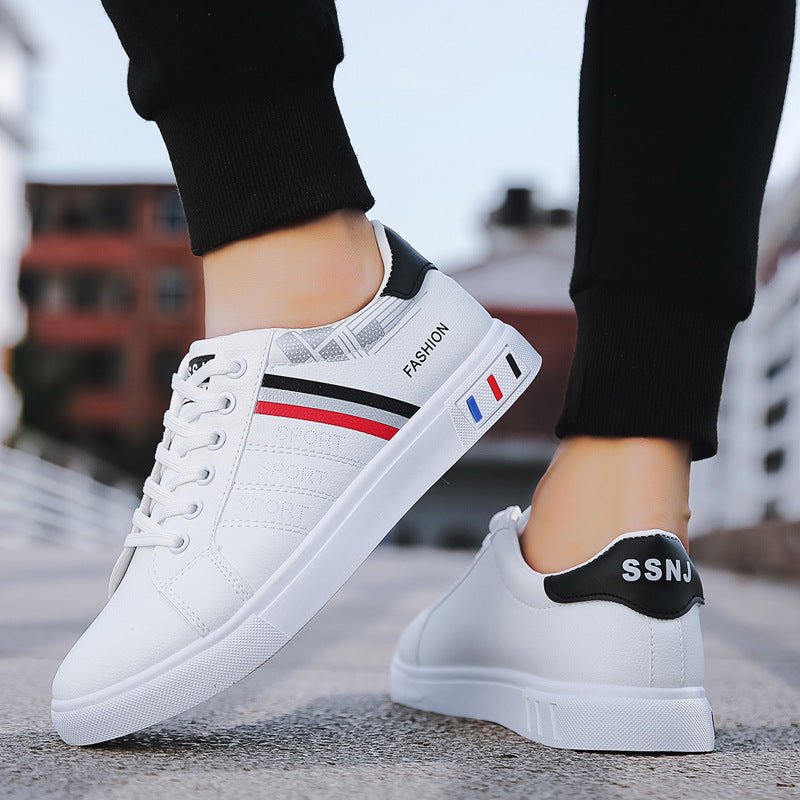 Spring New Shoes Men's Korean-style Fashionable White Shoes All-match Casual Sports Trendy Shoes Men's Sneakers for Students - F.MarketBlack / 39F.Market39Spring New Shoes Men's Korean-style Fashionable White Shoes All-match Casual Sports Trendy Shoes Men's Sneakers for StudentsSpring New Shoes Men's Korean-style Fashionable White Shoes All-match Casual Sports Trendy Shoes Men's Sneakers for Students
