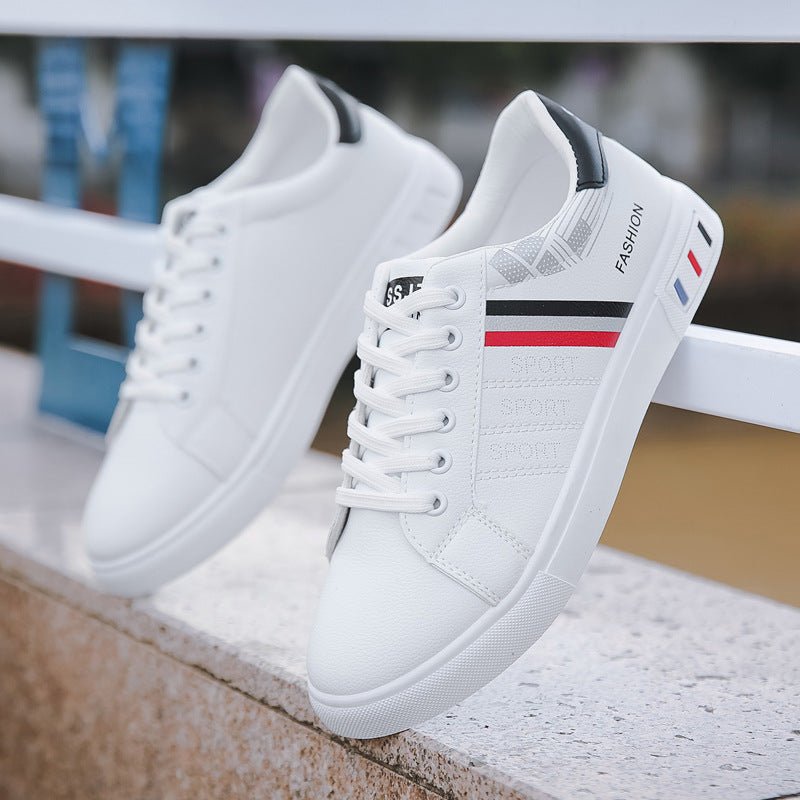 Spring New Shoes Men's Korean-style Fashionable White Shoes All-match Casual Sports Trendy Shoes Men's Sneakers for Students - F.MarketBlack / 39F.Market39Spring New Shoes Men's Korean-style Fashionable White Shoes All-match Casual Sports Trendy Shoes Men's Sneakers for StudentsSpring New Shoes Men's Korean-style Fashionable White Shoes All-match Casual Sports Trendy Shoes Men's Sneakers for Students