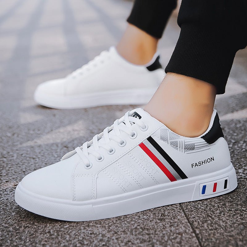 Spring New Shoes Men's Korean-style Fashionable White Shoes All-match Casual Sports Trendy Shoes Men's Sneakers for Students - F.MarketBlack / 39F.Market39Spring New Shoes Men's Korean-style Fashionable White Shoes All-match Casual Sports Trendy Shoes Men's Sneakers for StudentsSpring New Shoes Men's Korean-style Fashionable White Shoes All-match Casual Sports Trendy Shoes Men's Sneakers for Students